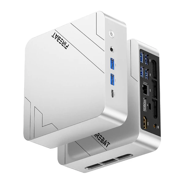 FIREBAT F1 mini PC, Ryzen 5 7640HS, Radeon 760M, 24GB RAM, 512GB SSD, USB4, 3×4K kijelző, WiFi 6, BT 5.2, 2.5G LAN