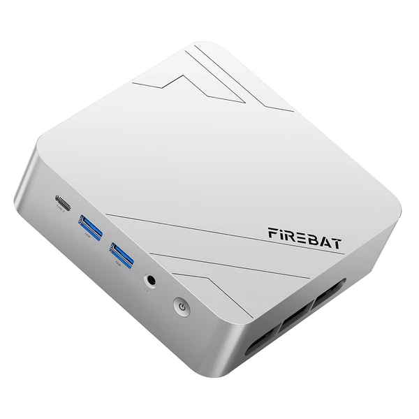 FIREBAT F1 mini PC, Ryzen 5 7640HS, Radeon 760M, 24GB RAM, 512GB SSD, USB4, 3×4K kijelző, WiFi 6, BT 5.2, 2.5G LAN