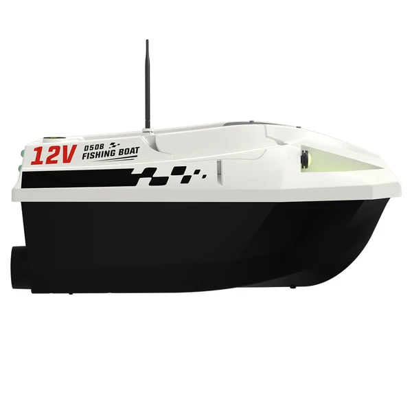 LOKEEVAN D50B GPS etetőhajó, 12V dupla nagy nyomatékú motor, GPS+Beidou, 500 m hatótáv, 2 kg tartály, 15600 mAh akkumulátor – Fehér