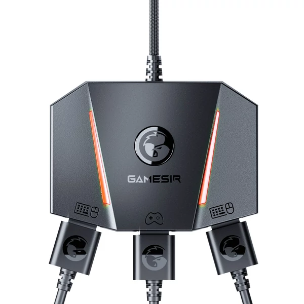 GameSir VX2 AimBox billentyűzet–egér adapter FPS játékhoz, gyors fordítási technológia, többplatformos konzolos átalakító PS5/PS4/Xbox/Switch
