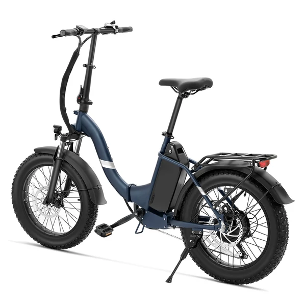 Touroll S2 elektromos kerékpár, 650W csúcsteljesítmény, 48V 15Ah akkumulátor, 20×4.0 gumi, 25 km/h, 150 km hatótáv