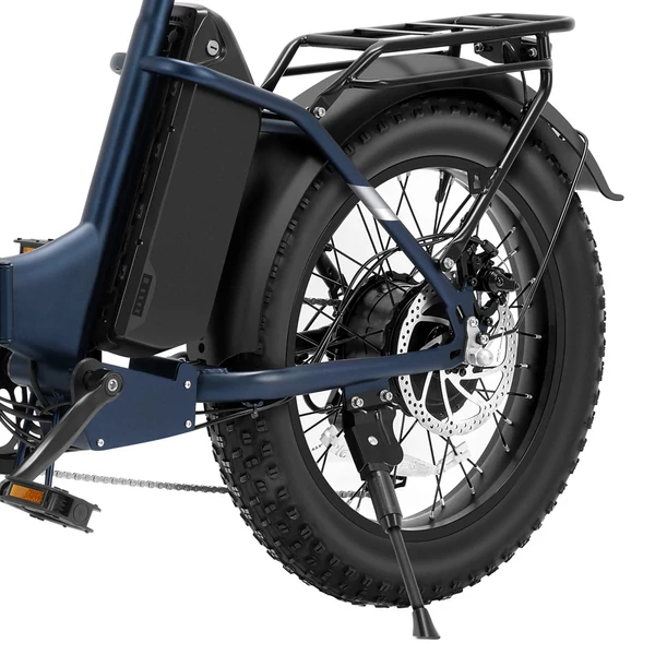 Touroll S2 elektromos kerékpár, 650W csúcsteljesítmény, 48V 15Ah akkumulátor, 20×4.0 gumi, 25 km/h, 150 km hatótáv