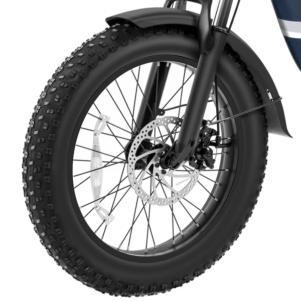 Touroll S2 elektromos kerékpár, 650W csúcsteljesítmény, 48V 15Ah akkumulátor, 20×4.0 gumi, 25 km/h, 150 km hatótáv