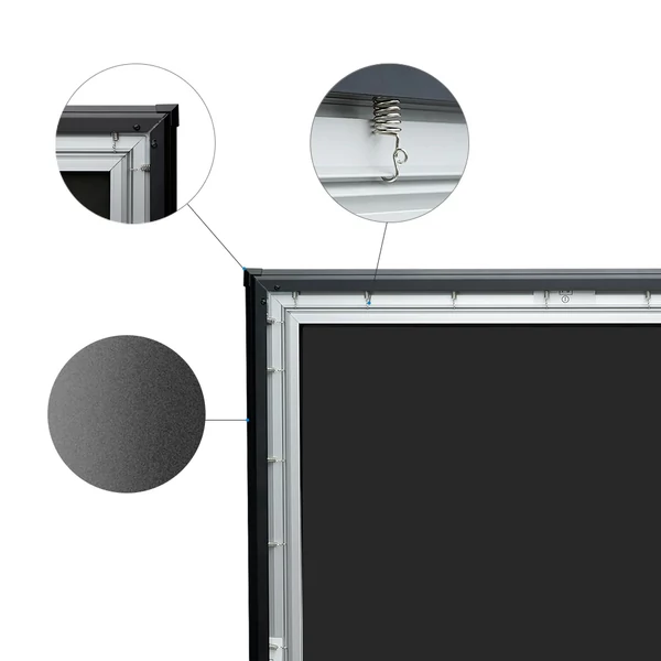 ProjeStar 120" vetítővászon, 4K UHD UST ALR PET Crystal, 85% fényelnyelés, 0.6 gain, 160° látószög, 16:9, 3D támogatás