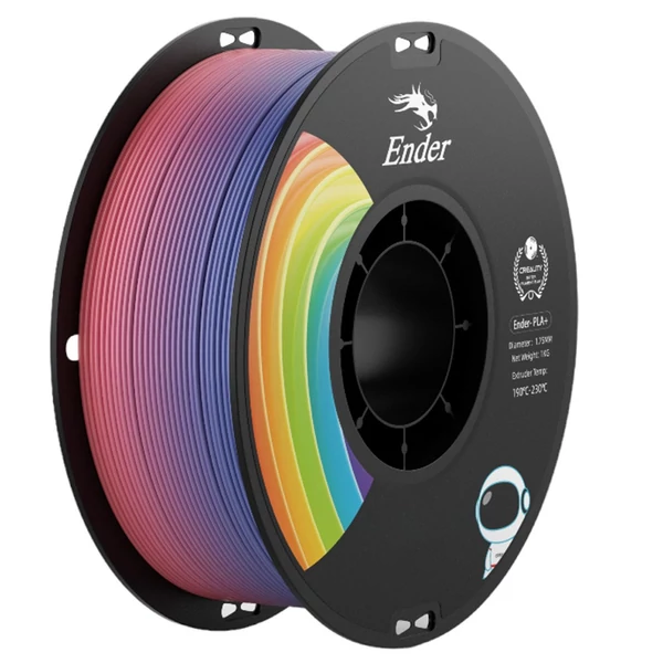 Creality Ender-PLA Pro (PLA+) filament – szivárvány színű, prémium 3D nyomtató alapanyag