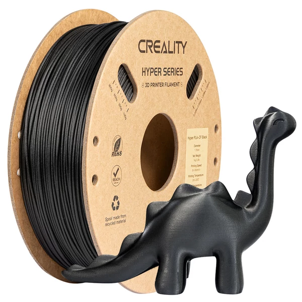 5kg Creality Hyper PLA‑CF filament fekete – nagy szilárdságú, szénszálas 3D nyomtató alapanyag