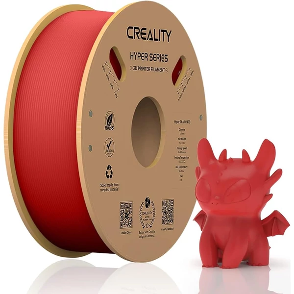 Creality Hyper-PLA 1kg filament – piros, gyors és pontos nyomtatáshoz