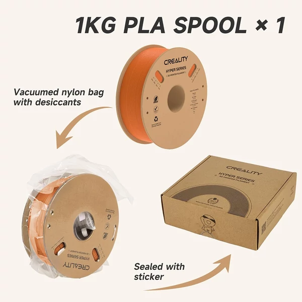 Creality Hyper-PLA 1kg filament – narancs, gyors és pontos nyomtatáshoz