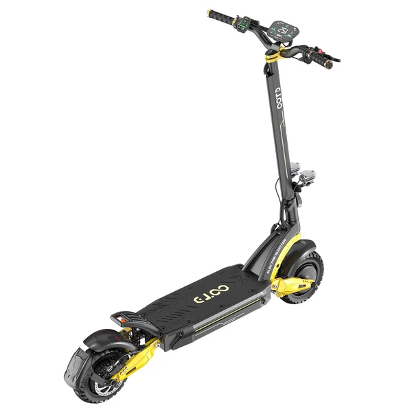 OOTD S30 elektromos roller, 2×1200W motor, 52V 23.4Ah akkumulátor, 10” kerék, 65 km/h, 60 km hatótáv, hidraulikus fék, LCD kijelző