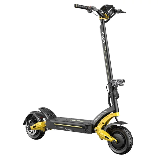 OOTD S30 elektromos roller, 2×1200W motor, 52V 23.4Ah akkumulátor, 10” kerék, 65 km/h, 60 km hatótáv, hidraulikus fék, LCD kijelző