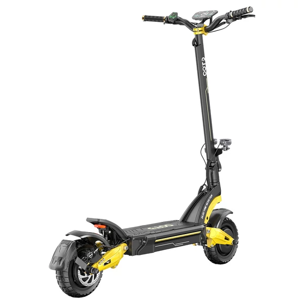 OOTD S30 elektromos roller, 2×1200W motor, 52V 23.4Ah akkumulátor, 10” kerék, 65 km/h, 60 km hatótáv, hidraulikus fék, LCD kijelző