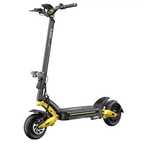 OOTD S30 elektromos roller, 2×1200W motor, 52V 23.4Ah akkumulátor, 10” kerék, 65 km/h, 60 km hatótáv, hidraulikus fék, LCD kijelző