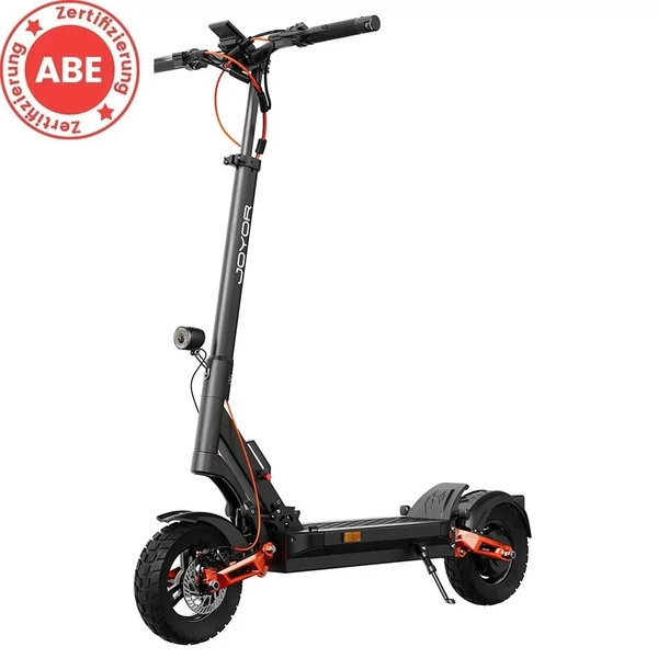 Joyor T6E elektromos roller ABE tanúsítvánnyal, 500W motorral, 48V 18Ah akkumulátorral, 10" kerékkel, 20 km/h végsebességgel, 70 km hatótávval