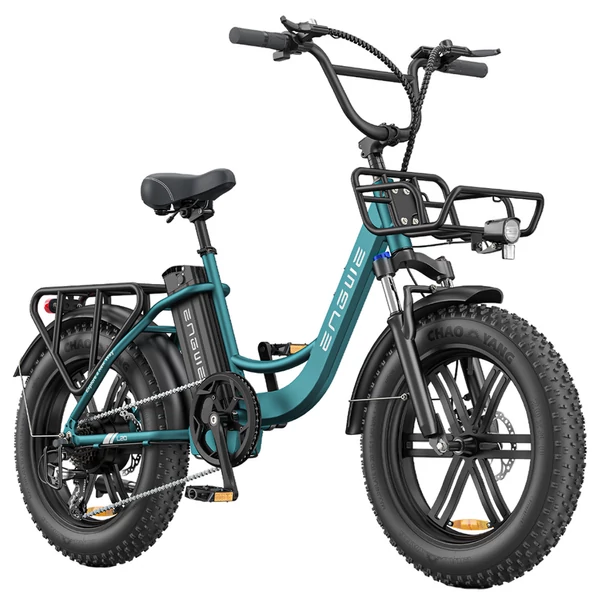 ENGWE L20 BOOST elektromos kerékpár, 250W motor, 48V 13Ah akkumulátor, 20×4'' vastag gumi, 25 km/h, 126 km hatótáv – Zöld