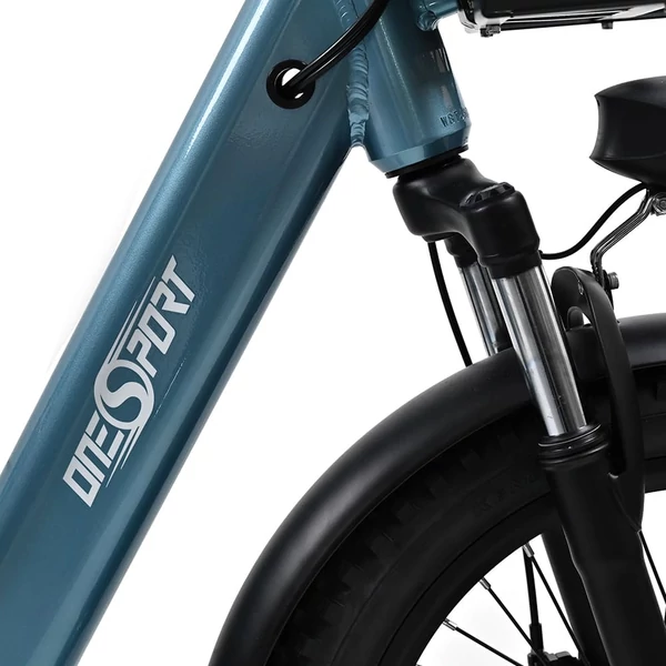 ONESPORT OT01 elektromos teherszállító kerékpár, 650W motor, 48V 27Ah akkumulátor, 20×2.6 gumi, 25 km/h, 100 km hatótáv – Kék