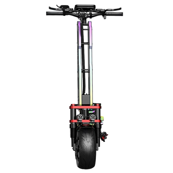 FENGQS GT9 elektromos roller, 2×3500W motor, 60V 38Ah akkumulátor, 12” kerék, 80 km/h, 96 km hatótáv, tárcsafék, dupla rugózás, okos kijelző