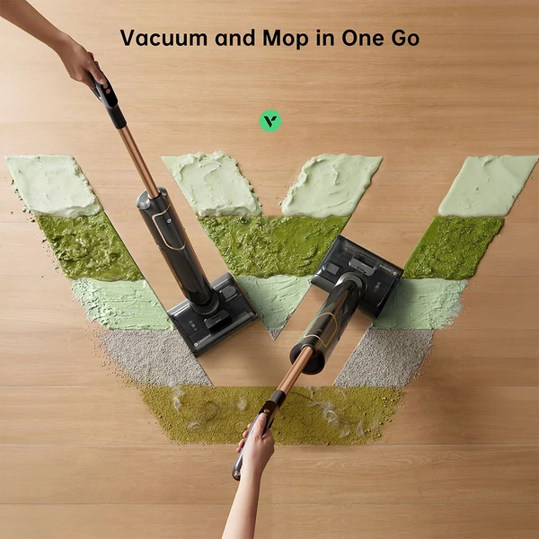 Vactidy X7S nedves-száraz porszívó, 150W motor, 20kPa szívóerő, 2600mAh akku, 40 perc üzemidő, 800ml tartály, 3 mód, önöntisztító rendszer