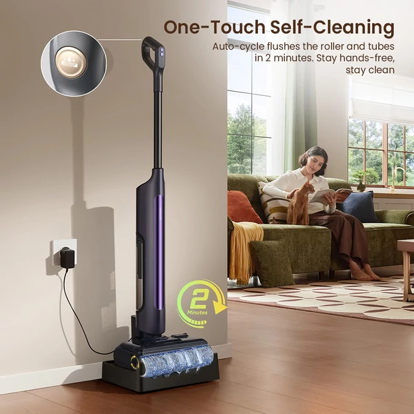 Ultenic AC1 TriFlex nedves‑száraz porszívó, 150W motorral, 2600mAh akkumulátorral, 60 perc üzemidővel, 800ml tartállyal, 3 üzemmóddal