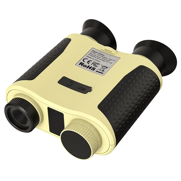 GTGUARD V6 Pro 4K digitális infravörös éjjellátó távcső, 600 m lézeres távmérővel, 8× zoommal és 60 MP kamerával - Sárga
