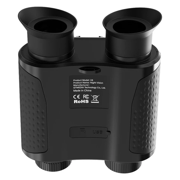 GTGUARD V6 Pro 4K digitális infravörös éjjellátó távcső, 600 m lézeres távmérővel, 8× zoommal és 60 MP kamerával - Fekete