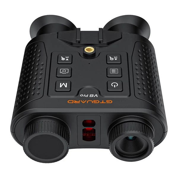 GTGUARD V6 Pro 4K digitális infravörös éjjellátó távcső, 600 m lézeres távmérővel, 8× zoommal és 60 MP kamerával - Fekete