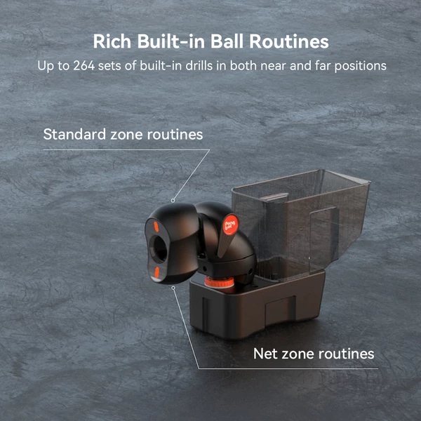 PONGBOT Nova S Pro pingpong labdaadagoló robot, 264 program, 150 labda, 60r/s pörgetés, 15 m/s sebesség, Bluetooth & app vezérlés
