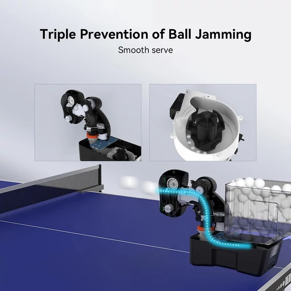 PONGBOT Nova S Pro pingpong labdaadagoló robot, 264 program, 150 labda, 60r/s pörgetés, 15 m/s sebesség, Bluetooth & app vezérlés