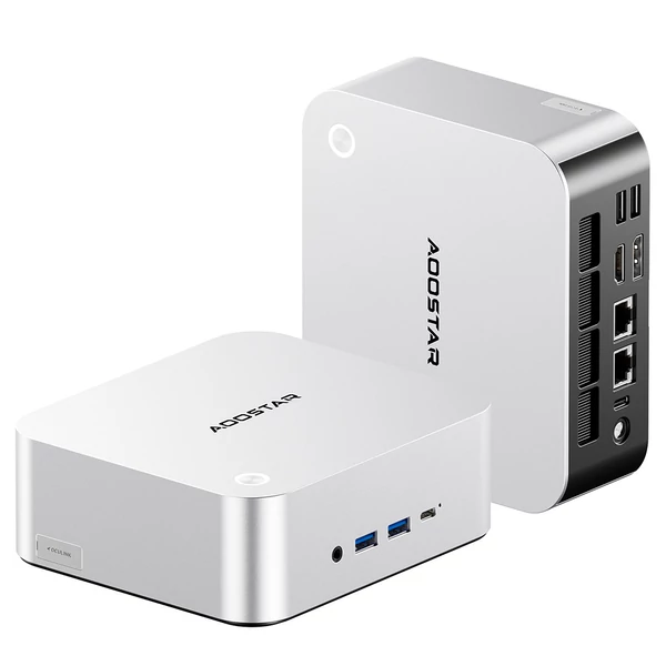 AOOSTAR MACO mini PC Ryzen 7 PRO 8845HS, Radeon 780M, 24GB DDR5, 1TB PCIe SSD, USB4, OCuLink, WiFi 6, 2.5G LAN