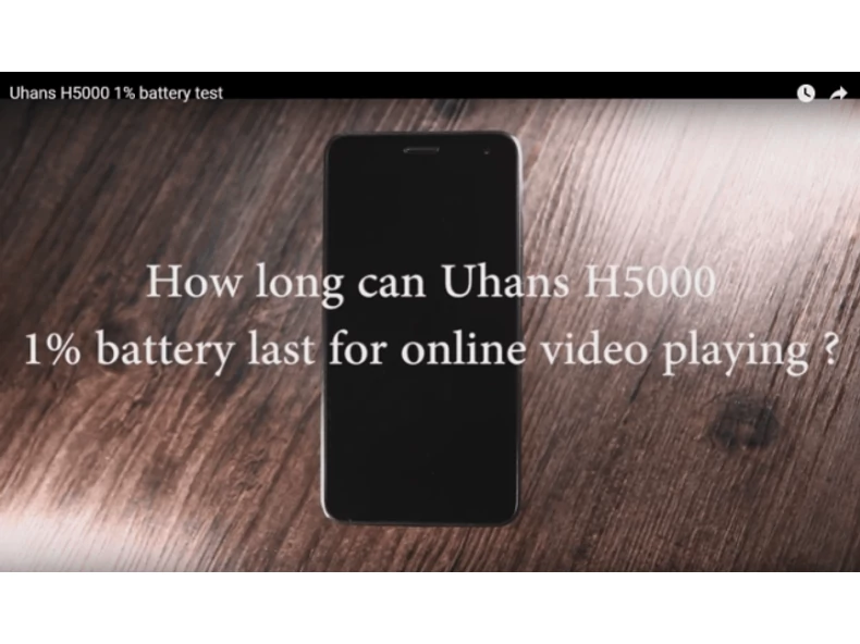 Uhans H5000 - Meddig bírja 1% töltöttséggel? - VIDEÓ!