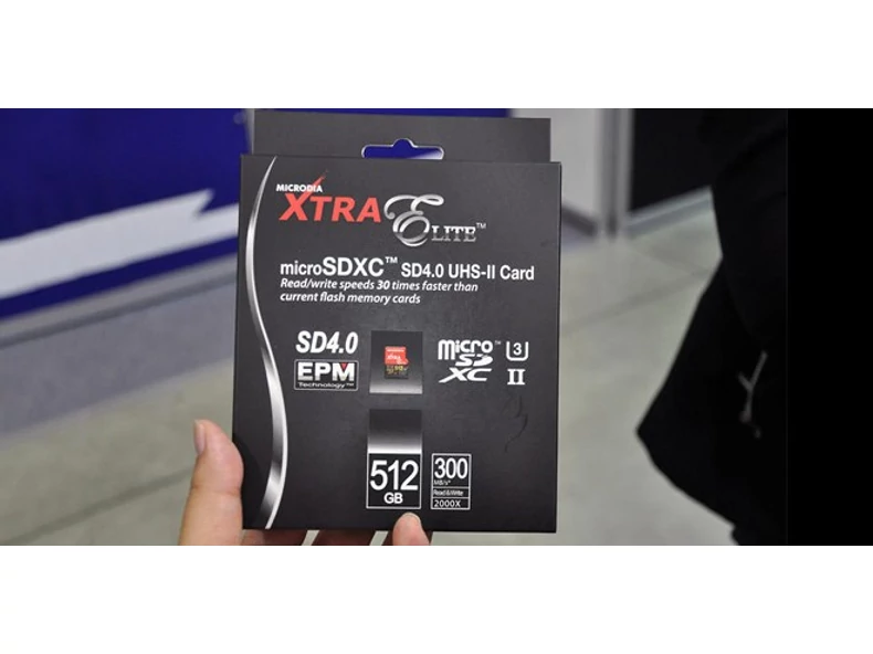 512 GB-os microSD kártyát mutattak be