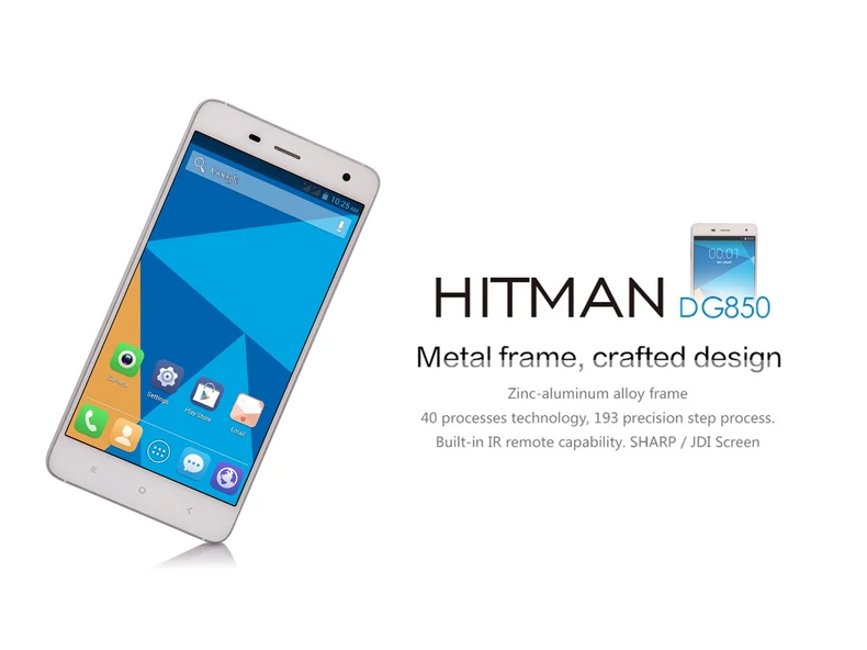 Doogee DG850 Hitman: A 47-es Dual sim ügynök - képes TESZT