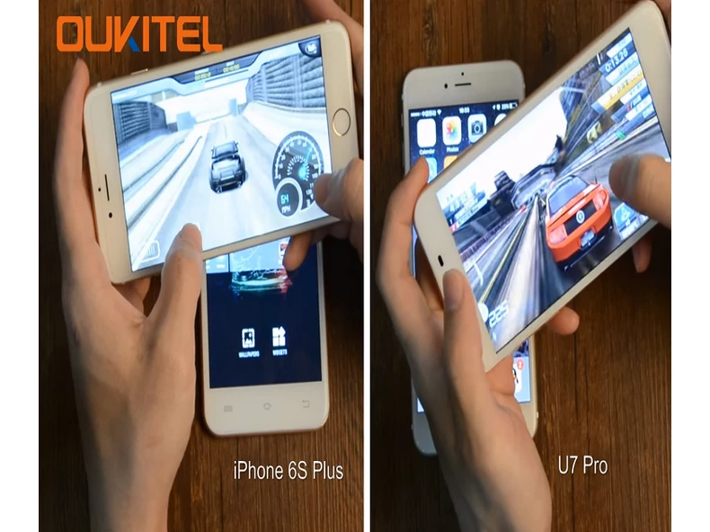 Oukitel U7 Pro VS iPhone 6S Plus - Almával a kínai -VIDEÓ!