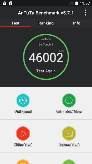 Ulefone Be Touch - Antutu Benchmark
