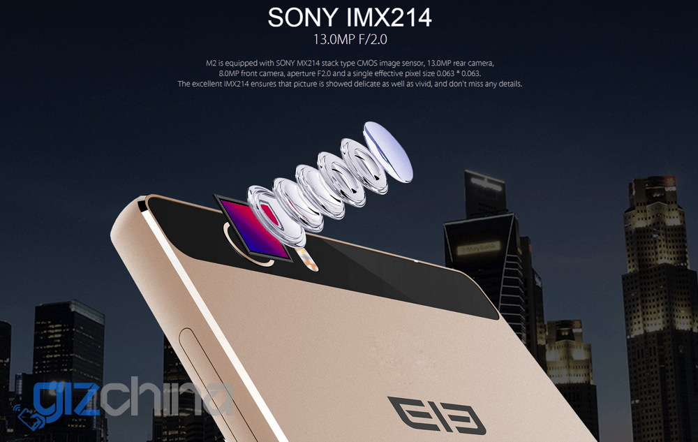 Elephone M2 kamera