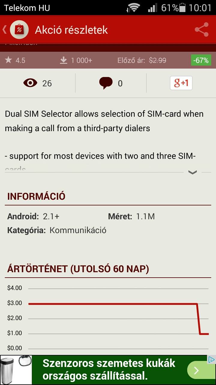 AppSales - App leírás