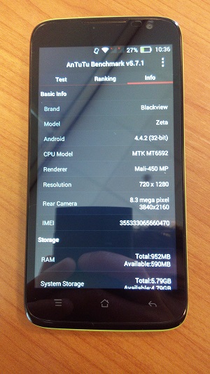 blackview zeta benchmark