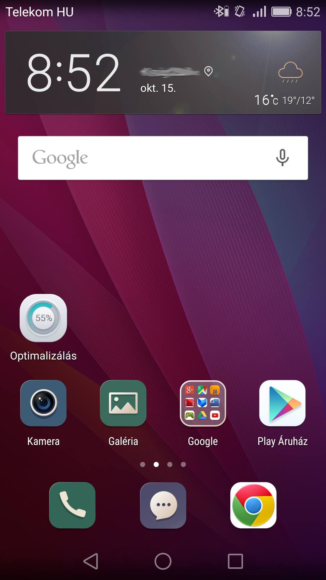Emui 3.1 kezdőképernyő