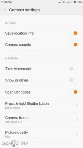 Redmi 3 kamera