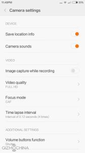 Redmi 3 kamera